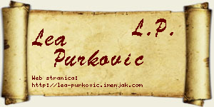 Lea Purković vizit kartica